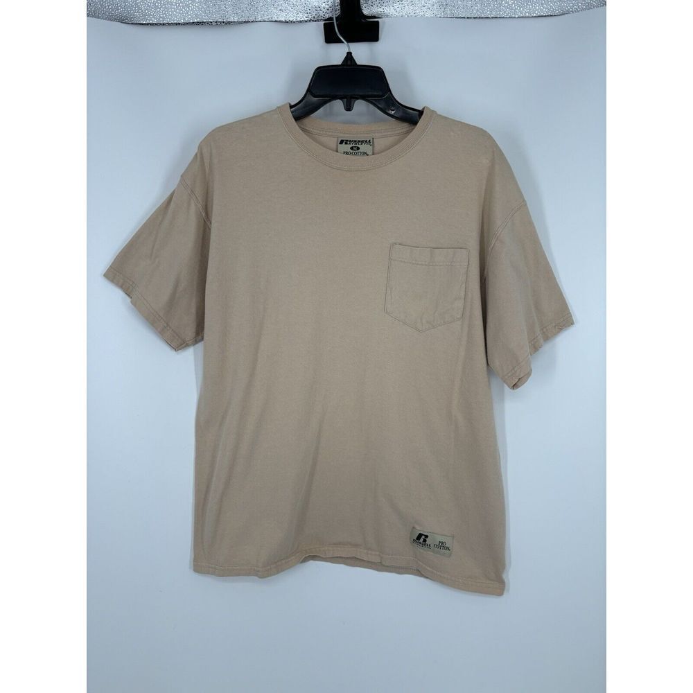 Vintage Y2K 90s Russell Athletic Crewneck Blank Tee Short Sleeve T Shirt Medium